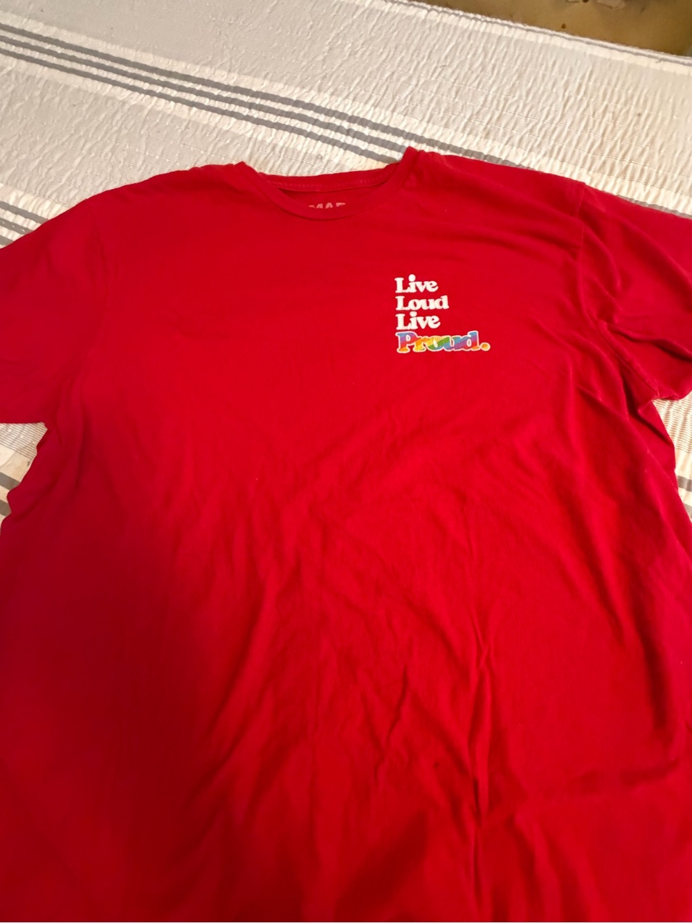 MAD Engine Red 'Live Loud Live Proud' Tee